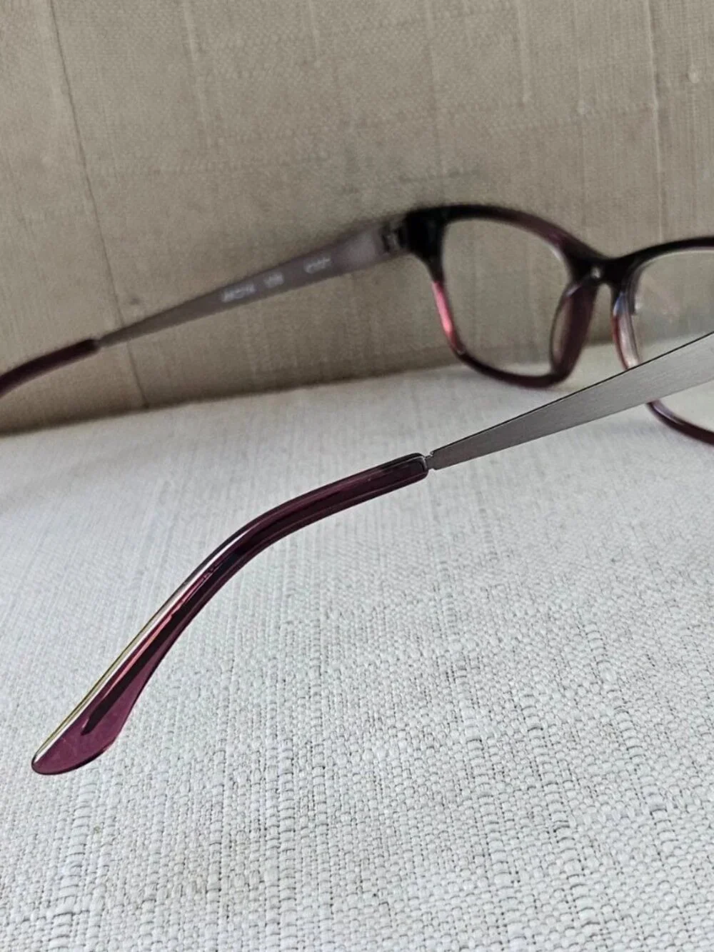 Vintage See Women Eyeglasses Frame Red/Gunmetal Tone Eyewear SEE5364 Glasses